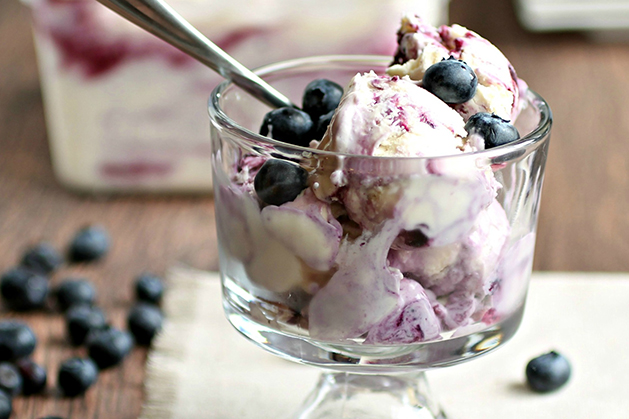Tasty Kitchen Blog: Looks Delicious! (No Churn Blueberry Cheesecake Ice Cream, submitted by TK member Anita of Hungry Couple)