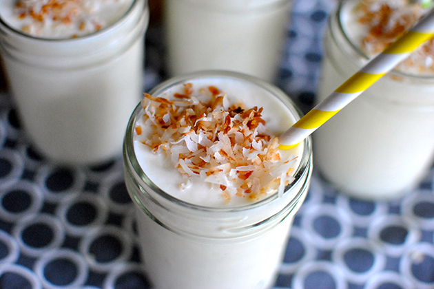 Tasty Kitchen Blog: 5 Years and a Blendtec Giveaway (Pineapple Coconut Pear Milkshakes, submitted by TK member Ann of How Crazy Cooks)