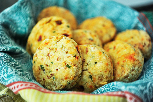 Tasty Kitchen Blog: Pimento Cheese Biscuits. Guest post by Georgia Pellegrini, recipe submitted by TK member Marie of Little Kitchie.