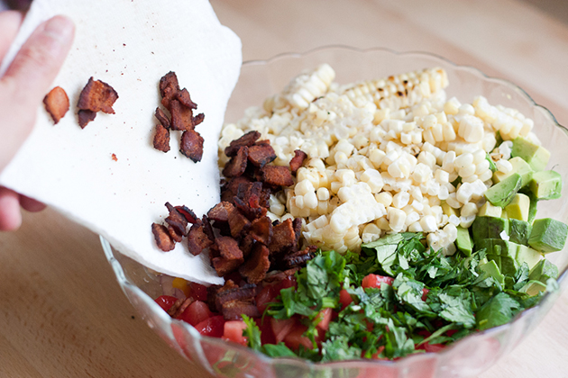 Tasty Kitchen Blog: Grilled Brie with Grilled Corn and Mango Salsa. Guest post by Natalie Perry of Perry's Plate, recipe submitted by TK member Justine of Cooking and Beer.