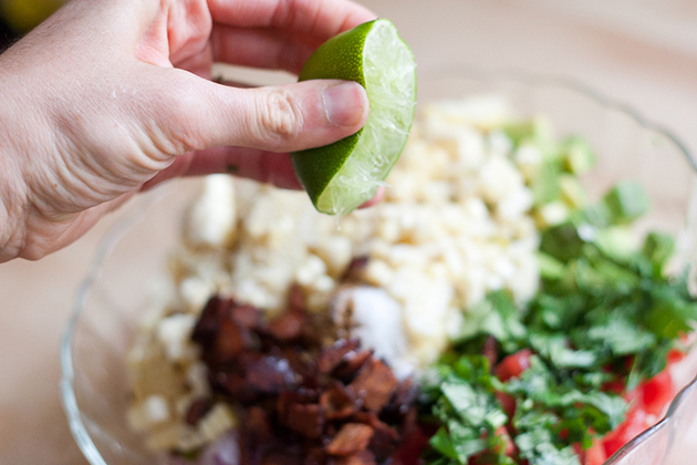 Tasty Kitchen Blog: Grilled Brie with Grilled Corn and Mango Salsa. Guest post by Natalie Perry of Perry's Plate, recipe submitted by TK member Justine of Cooking and Beer.