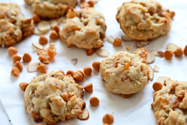 Tasty Kitchen Blog: Apricot Almond Butterscotch Cookies. Guest post by Megan Keno of Wanna Be a Country Cleaver, recipe submitted by TK member Nancy of The Bitter Side of Sweet.