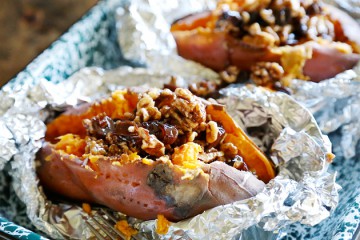Tasty Kitchen Blog: Roasted Yams with Candied Walnuts and Raisins. Guest post by Megan Keno of Wanna Be a Country Cleaver, recipe submitted by TK member Julia of The Roasted Root.