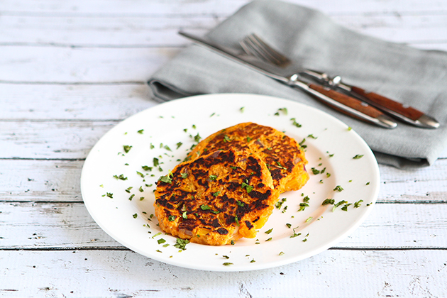 Tasty Kitchen Blog: Sweet Potato Tuna Patties. Guest post by Dara Michalski of Cookin' Canuck, recipe submitted by TK member Olivia of Primavera Kitchen.