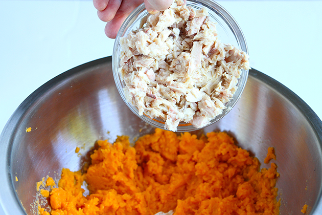 Tasty Kitchen Blog: Sweet Potato Tuna Patties. Guest post by Dara Michalski of Cookin' Canuck, recipe submitted by TK member Olivia of Primavera Kitchen.