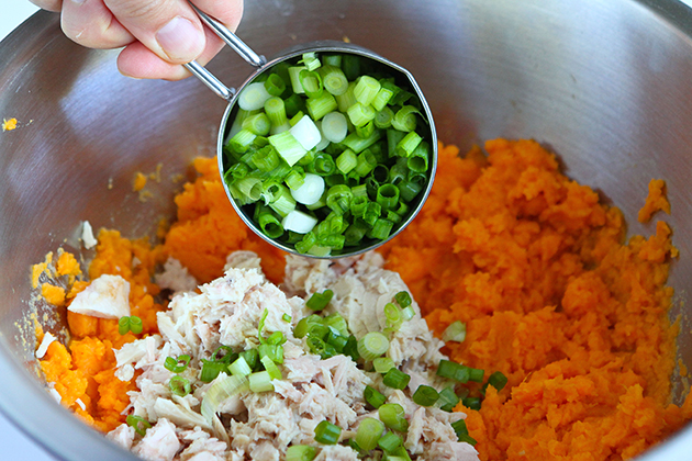 Tasty Kitchen Blog: Sweet Potato Tuna Patties. Guest post by Dara Michalski of Cookin' Canuck, recipe submitted by TK member Olivia of Primavera Kitchen.