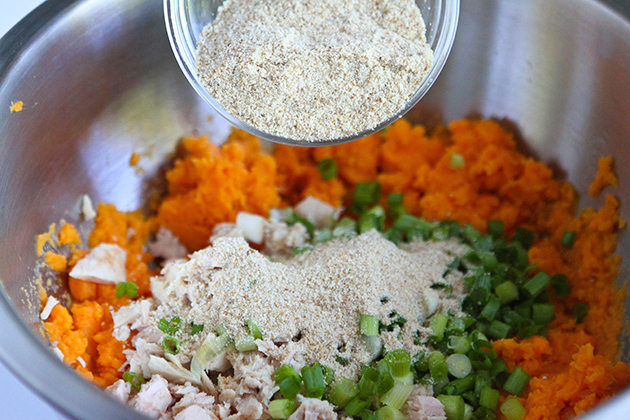 Tasty Kitchen Blog: Sweet Potato Tuna Patties. Guest post by Dara Michalski of Cookin' Canuck, recipe submitted by TK member Olivia of Primavera Kitchen.