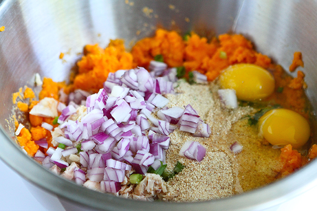 Tasty Kitchen Blog: Sweet Potato Tuna Patties. Guest post by Dara Michalski of Cookin' Canuck, recipe submitted by TK member Olivia of Primavera Kitchen.