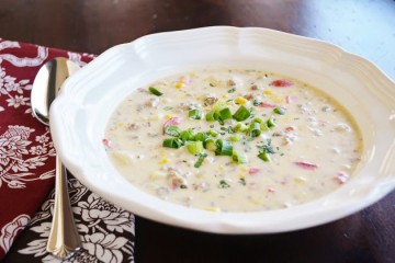 Tasty Kitchen Blog: Looks Delicious! (Italian Sausage and Corn Chowder, submitted by TK member Kim of Sunday Supper Club)