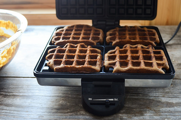 Tasty Kitchen Blog: Gingerbread Waffles. Guest post by Erica Kastner of Buttered Side Up, recipe submitted by TK member Emily of One Lovely Life.