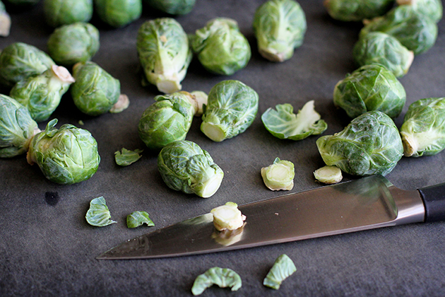 Tasty Kitchen Blog: Lemon and Garlic Drenched Brussels Sprouts Guest post by Dara Michalski of Cookin' Canuck, recipe submitted by TK member Gaby of What's Gaby Cooking.