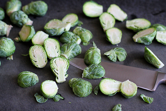 Tasty Kitchen Blog: Lemon and Garlic Drenched Brussels Sprouts Guest post by Dara Michalski of Cookin' Canuck, recipe submitted by TK member Gaby of What's Gaby Cooking.