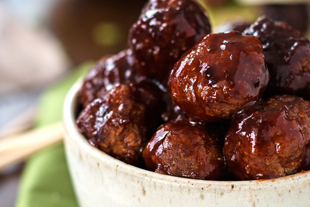 Looks Delicious! Sticky BBQ Slow-Cooker Meatballs | Tasty Kitchen Blog