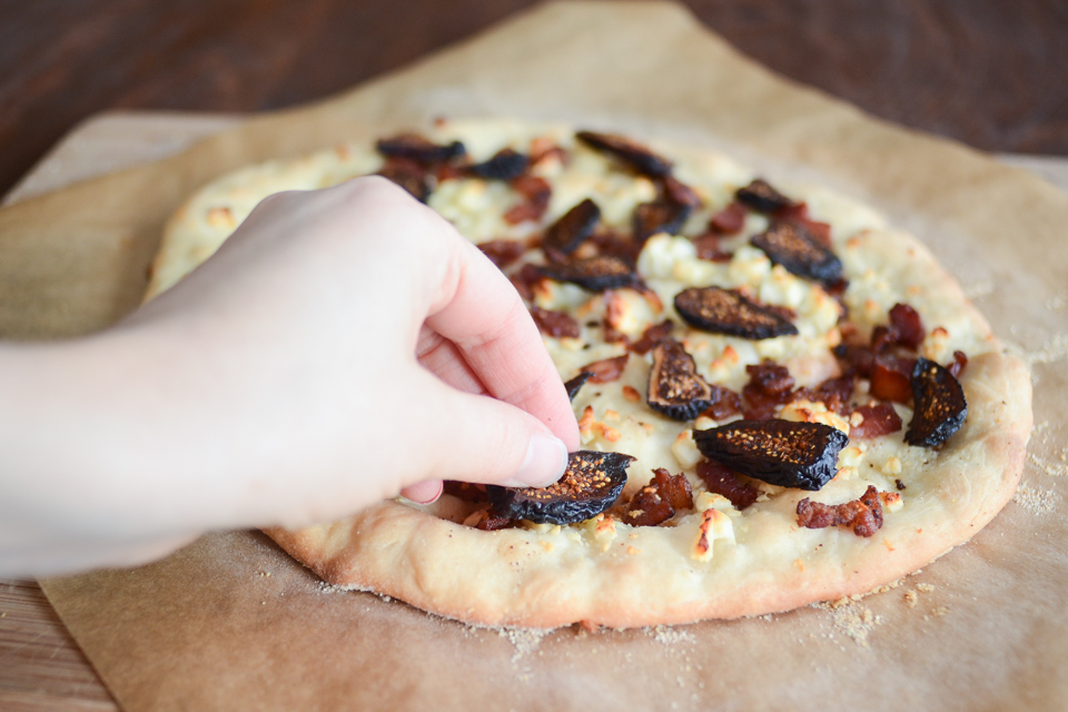 Tasty Kitchen Blog: Figgy Piggy Pizza. Guest post by Erica Kastner of Buttered Side Up, recipe submitted by TK member Christina of Dessert for Two.