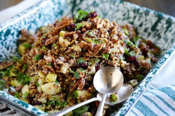 asty Kitchen Blog: Quinoa Pilaf with Green Apples, Dried Cranberries and Pecans. Guest post by Megan Keno of Wanna Be a Country Cleaver, recipe submitted by TK member Holly Kirby of American Vegetarian.