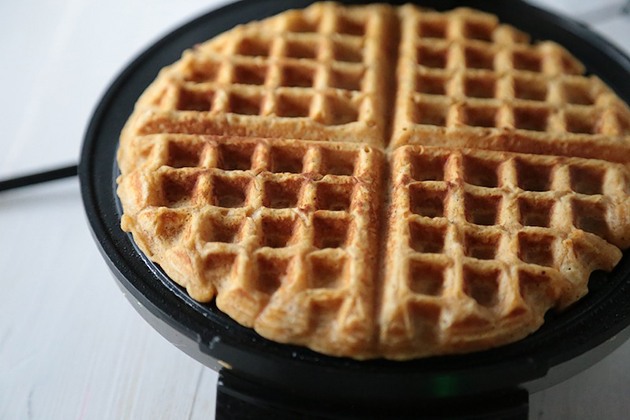 Tasty Kitchen Blog: Sweet Potato Waffles. Guest post by Megan Keno of Wanna Be a Country Cleaver, recipe submitted by TK member Carolina Heartstrings.