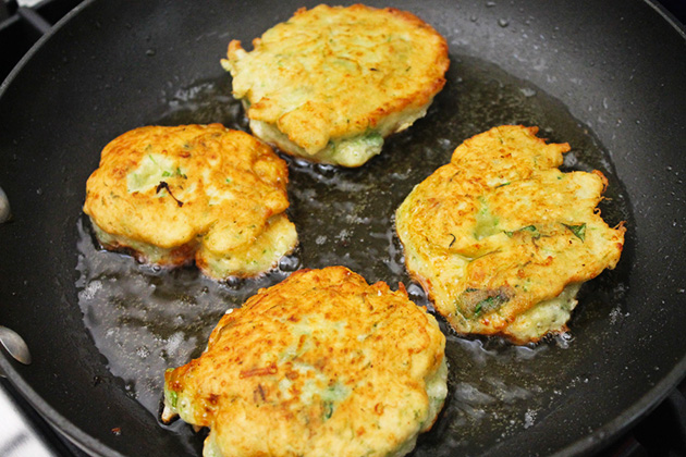 Tasty Kitchen Blog: Zucchini Blossom Fritters. Guest post by Georgia Pellegrini, recipe submitted by TK member Katie of The Parsley Thief.