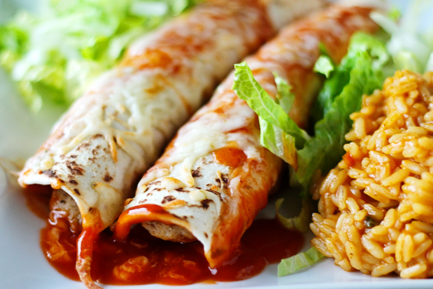 Tasty Kitchen Blog: Cinco de Mayo! (Chicken Enchiladas, submitted by TK member Mrs. Schwartz)