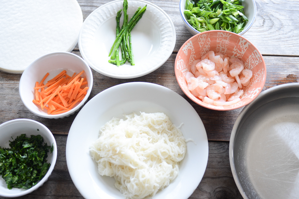 Tasty Kitchen Blog: Shrimp Spring Rolls with Sweet and Spicy Peanut Dipping Sauce. Guest post by Erica Kastner of Buttered Side Up, recipe submitted by TK member Lauren of Lauren's Latest.