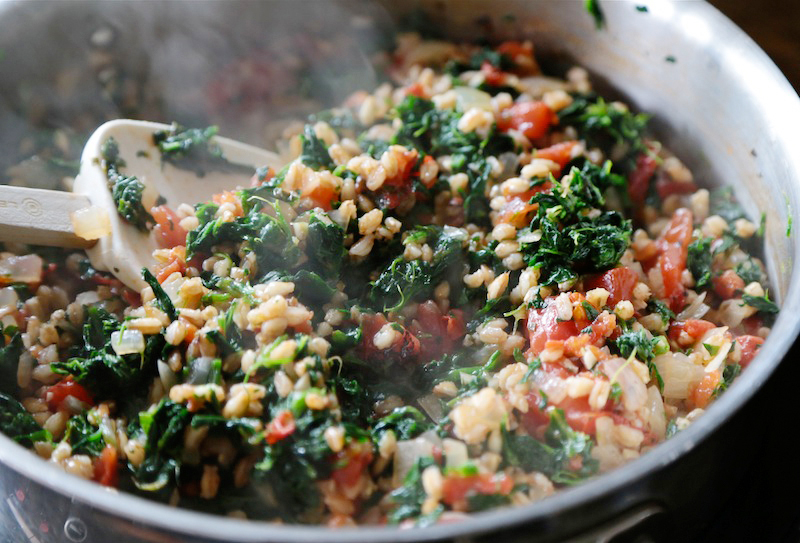 Tasty Kitchen Blog: Greek Stuffed Peppers with Feta & Spinach. Guest post by Megan Keno of Wanna Be a Country Cleaver, recipe submitted by TK member Jen of The Scrumptious Pumpkin.