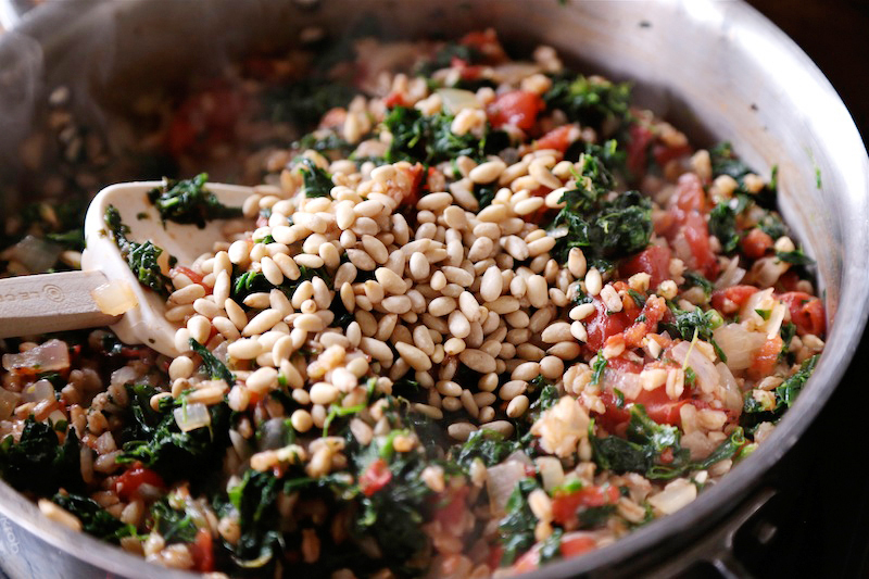 Tasty Kitchen Blog: Greek Stuffed Peppers with Feta & Spinach. Guest post by Megan Keno of Wanna Be a Country Cleaver, recipe submitted by TK member Jen of The Scrumptious Pumpkin.