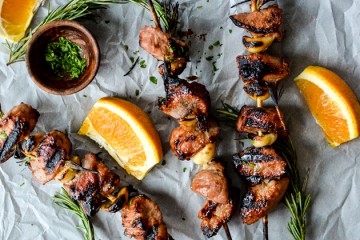 Tasty Kitchen Blog: Looks Delicious! (Apricot and Orange Pork Skewers with Garlic and Rosemary, submitted by TK member Justine of Cooking and Beer)