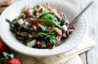 Tasty Kitchen Blog: Warm Strawberry Bacon Orzo Salad. Guest post by Erica Kastner of Buttered Side Up, recipe submitted by TK member Jessica of How Sweet It Is.