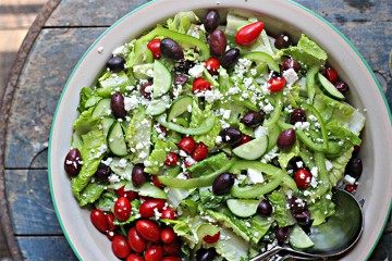 Tasty Kitchen Blog: Looks Delicious! (Greek Salad with The Best Feta Vinaigrette, submitted by TK member Julie Andrews of The Gourmet RD)
