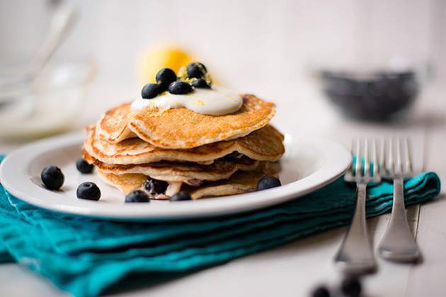 Tasty Kitchen Blog: Looks Delicious! (Lemon Blueberry High Protein Pancakes, submitted by TK member Lacey Baier of A Sweet Pea Chef)