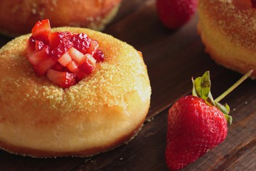 Tasty Kitchen Blog: Looks Delicious! (Strawberry Matcha Brioche Donuts, submitted by TK member Denisse of La Petit Eats)