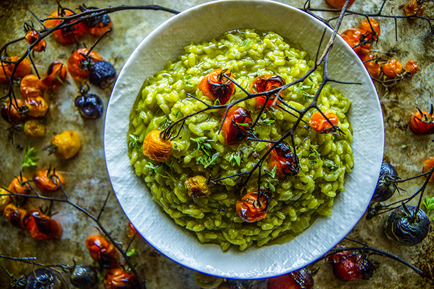 PW Food & Friends: Spinach Basil Pesto Risotto