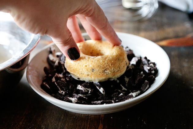 Tasty Kitchen Blog: Cookies and Cream Donuts. Guest post by Megan Keno of Wanna Be a Country Cleaver, recipe submitted by TK member Heather Christo.