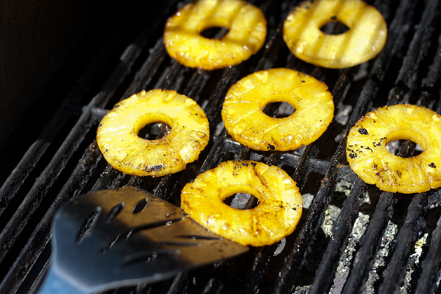 Tasty Kitchen Blog: Grilled Macadamia-Crusted Pineapple with Coconut Cream. Guest post by Natalie Perry of Perry's Plate, recipe submitted by TK member Taylor Kiser of Food Faith Fitness.